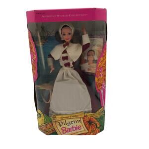 Pilgrim Barbie Doll NFRB Vintage 1994 American Stories Collection
